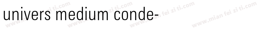 univers medium conde字体转换